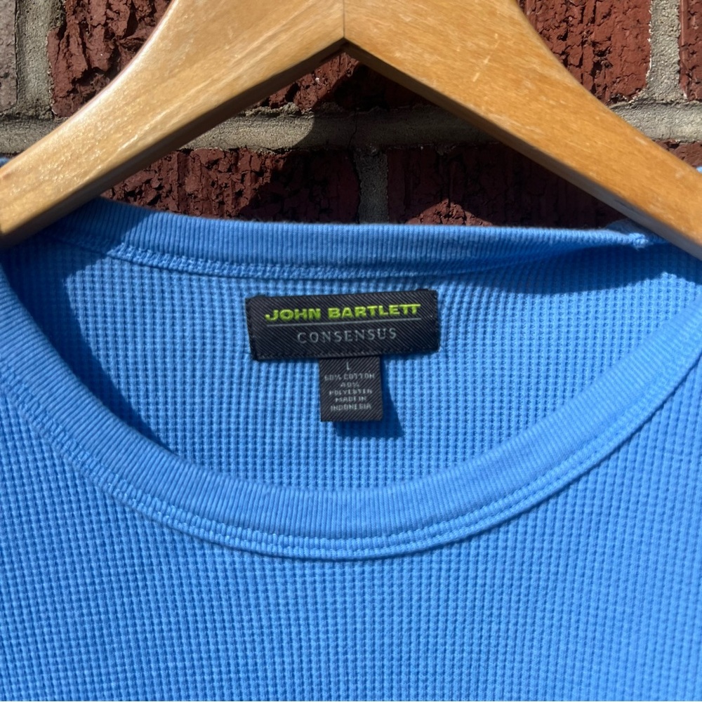 John Bartlett Consensus Powder Blue Crewneck Waff… - image 2